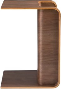 Masuta auxiliara cu spatiu pentru depozitare Walnut Wood