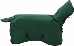 vidaXL Pătură pentru cai Verde închis complet Poliester