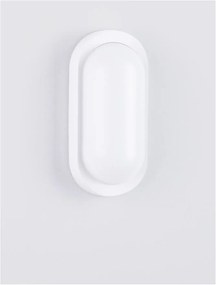 Mini Aplica LED de perete exterior, IP65, TIEPOLO alba