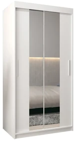 Dulap de haine 100 cm Toki 1 (alb mat + alb mat). 1064873