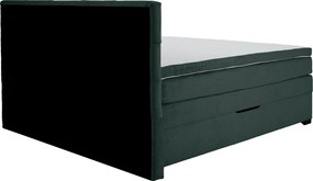 Pat boxspring, 200x200, verde, APRIL