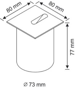 Iluminat scară LED ESPO LED/3W/230V IP54 crom mat