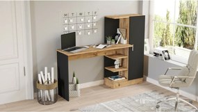 Birou Comi Atlantic Pine and Black