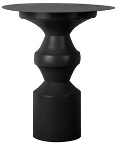 Măsuță auxiliară rotundă din metal ø 40,5 cm Chess King – Leitmotiv