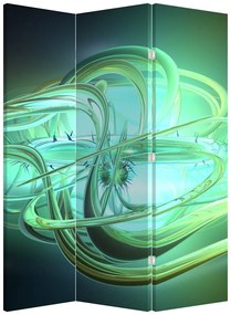 Paravan - Abstracție verde (126x170 cm)