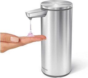 Dozator de săpun lichid argintiu mat automat din oțel 266 ml – simplehuman