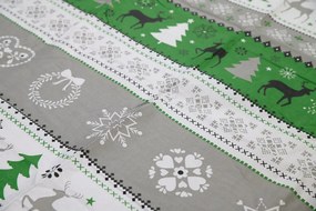 Lenjerie de pat din bumbac WINTER REINDEER verde Dimensiune lenjerie de pat: 70 x 90 cm | 140 x 200 cm