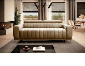 Canapea extensibila GANDI 160, stofa catifelata bej - Riviera 16, Gama