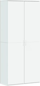 vidaXL Dulap înalt, alb, 80x35x180 cm, lemn prelucrat