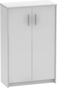 Dulap JOHAN 2 NEW 13, alb, DTD laminat, cu 2 usi, 73x34x116 cm