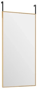Oglinda pentru usa, auriu, 30x60 cm, sticla si aluminiu 1, Auriu, 30 x 60 cm