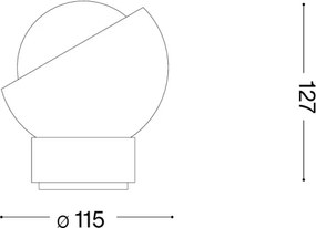 Ideal Lux - Lampă de masă LED BLOOM 1xG9/3W/230V, neagră