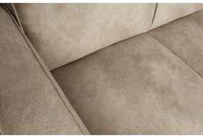 Colțar gri deschis cu tapițerie din imitație de piele (cu colț pe partea dreaptă/în formă de ”L”) Statement – WOOOD