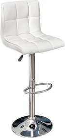 Set 2 scaune bar pivotante, tapiterie piele sintetica Modena alb A-36919 VC