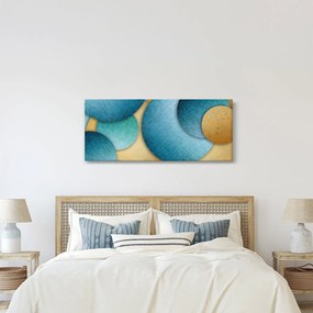 Tablou cu abstracție cercuri (120x50 cm)