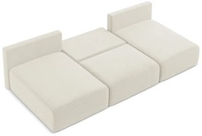 Colțar crem extensibil/cu spațiu de depozitare Kalena – Makamii