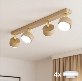 Brilagi - LED RGB dimabil spot MONO 4xGX53/14W/230V Wi-Fi Tuya bej