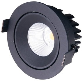Spot LED incastrabil baie IP65 Cyklop IP65 3000K negru