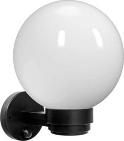 Brilagi - Aplică de exterior cu senzor HARBOR 1xE27/40W/230V IP33 negru/alb