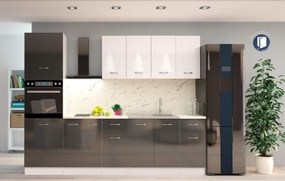 Bucatarie GLOBAL431 - alb+antracit