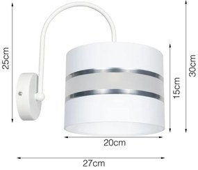 Aplică CORAL 1xE27/60W/230V albă