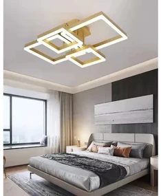 Lustra LED Cu Telecomanda, Elit's, EsnF2341, 160 w, Gold Bronz