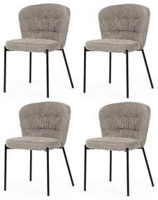 Set de scaune de sufragerie Bouclé CT-W1077 LAN2,4 buc