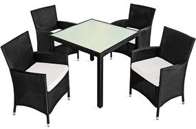 Deuba Set ratan de gradina Berlin 1+4 - negru