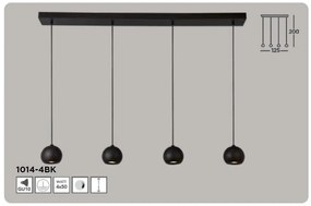 Lustra cu 4 pendule design modern Eindhoven