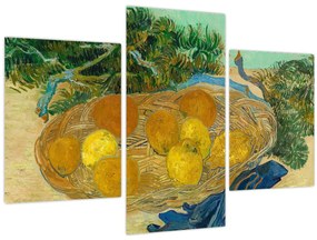 Tablou - Vincent van Gogh, Still Life of  Oranges and Lemons with  Blue Gloves, reproducere (90x60 cm)