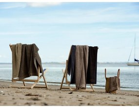 Prosop din bumbac pentru baie Zone Classic, 70 x 140 cm, gri maro