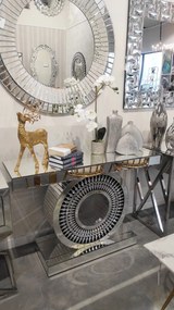 Consola Marzano silver – H80 cm
