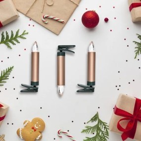 SET 10x decorațiune LED de Crăciun LED/1xAAA + telecomandă