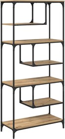 vidaXL Bibliotecă stejar artizanal 81 x 36 x 176 cm Lemn compozit