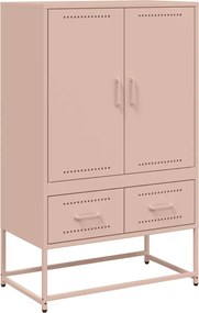 vidaXL Dulap înalt, roz, 68x39x111,5 cm, oțel