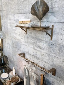 Raft de perete, din metal auriu