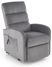 Fotoliu Maroni velvet gri H103 cm