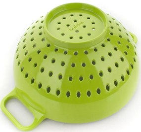 Bol cu strecuratoare Trebonn DUO - Large 1824100, 2 L, 23.5x13 cm, Melamina, Alb/Verde