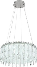 Lustra LED suspendata cu telecomanda KLUNKA crom