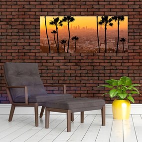 Tablou - Panorama din Los Angeles (120x50 cm)