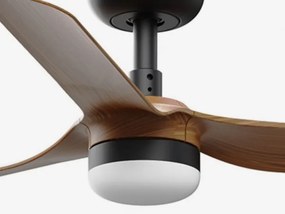 Ventilator LED dimabil FARO 33823WT-1TW MINI PUNT S LED/10W/230V maro/negru d. 90 cm WT + telecomandă