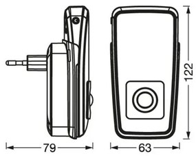 Osram LUNETTA LED/2W/230V - lampă de veghe LED pentru priză, cu senzor