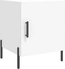 vidaXL Noptieră, alb, 40x40x50 cm, lemn compozit