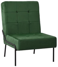 325772 vidaXL Scaun de relaxare, verde închis, 65x79x87 cm, catifea