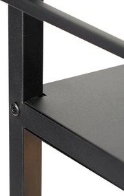 Lampă de podea industrială inteligentă neagră inclusiv Wifi G95 - Cage Rack