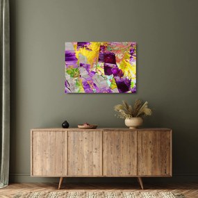 Tablou pe sticlă cu abstracție - pictura (70x50 cm)