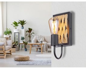 Aplica de perete stil rustic natural HALIA