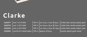 Veioza / Lampa de masa CLARKE 15229T1 GL