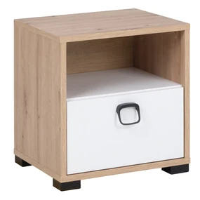 Noptieră Kevyt 9 (stejar artisan + alb + grafit). 1087393