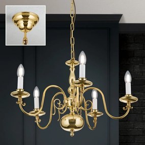 Candelabru 5 brate design clasic FLAMISCH, alama lucioasa